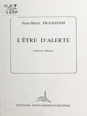 cover image of L'être d'alerte